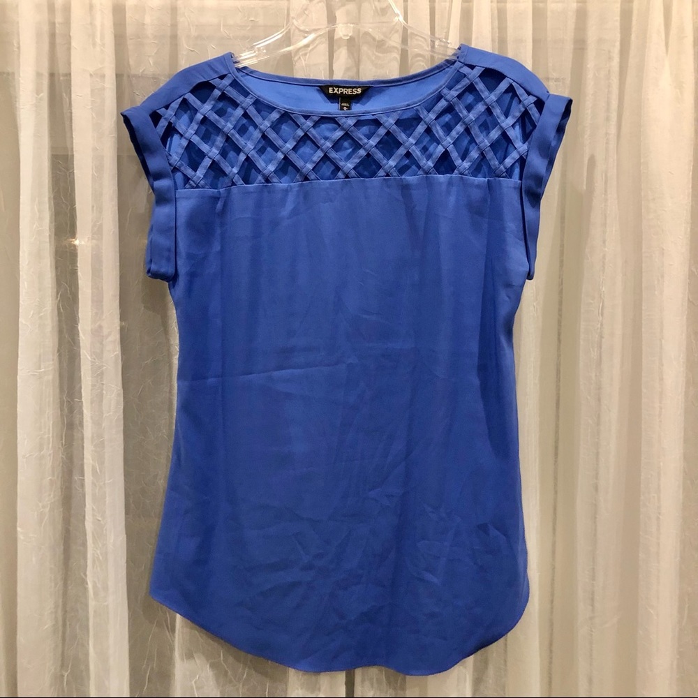 Bright Blue Dressy Express Shirt
